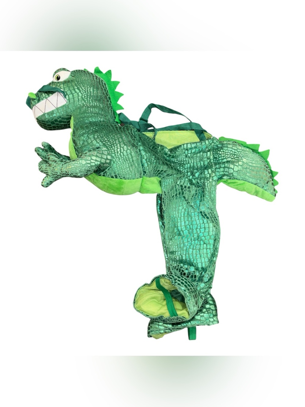 Plush Green T-Rex Dinosaur Dragon Rider Toddler One Size Halloween Costume